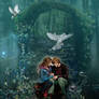 Ron and Hermione in Magical Forest