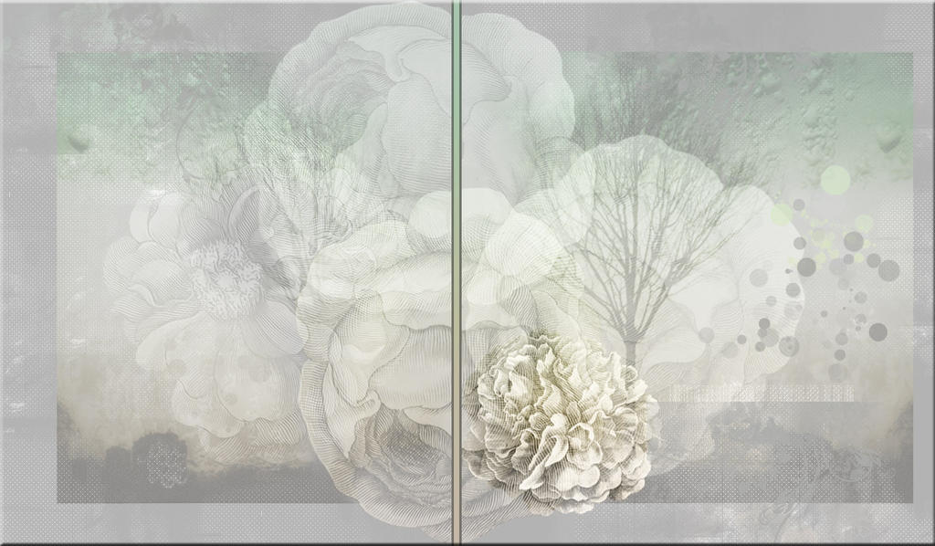 GREY FLOWER PREMADE BACKGROUND