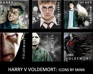 HARRY V VOLDEMORT ICON SET