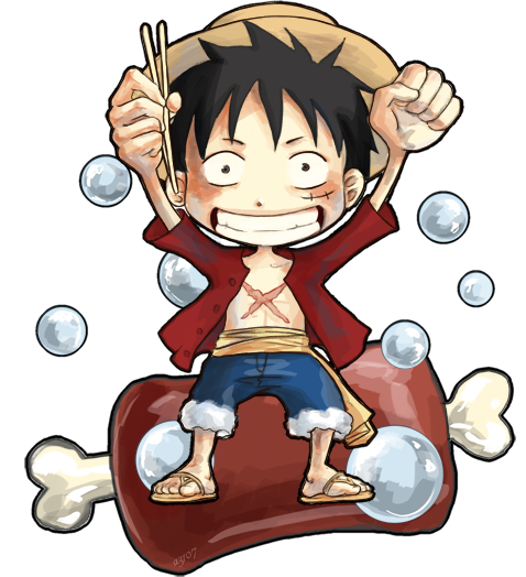 Monkey D. Luffy :: niku by a3107