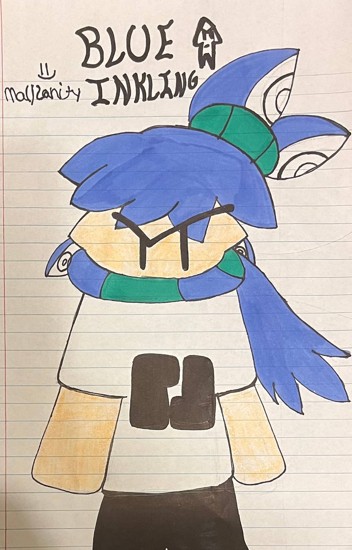 Blue Inling Blue Inkling (again) but a tad bit different by MALxSANITY on DeviantArt