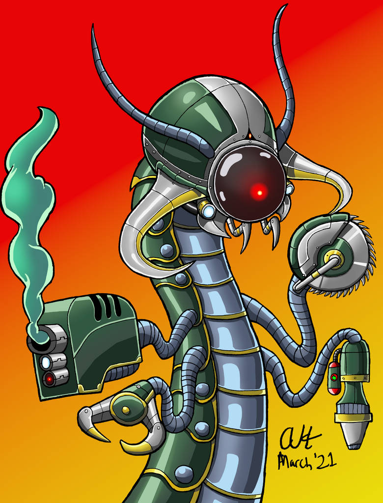 Portrait of a (Robot) Worm by AHathaway97 on DeviantArt