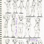 Cartoon Character Sketches- 6