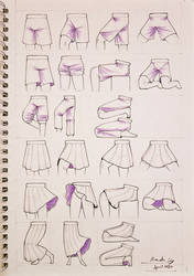 Sketchbook Exploration, Fabrics, Page 2