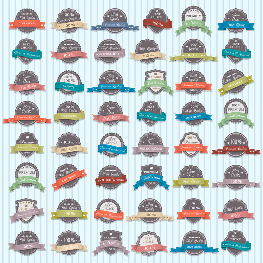 Free Vector Set of Retro Labels by bestpsdfreebies on DeviantArt