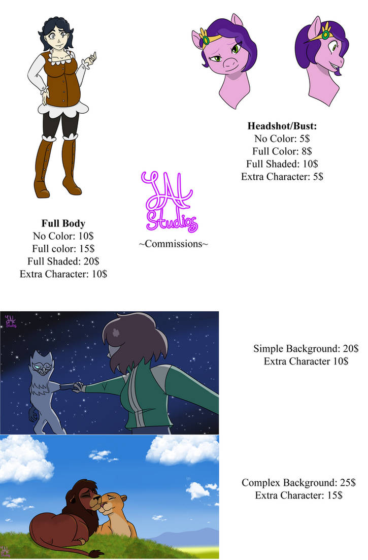 Commission Sheet by HahStudios on DeviantArt