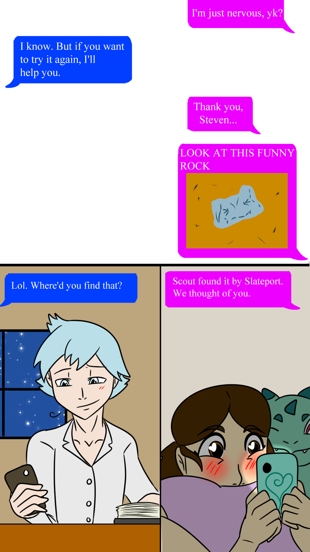 Deviantart Red Texting Stelena: Texting by HahStudios on DeviantArt