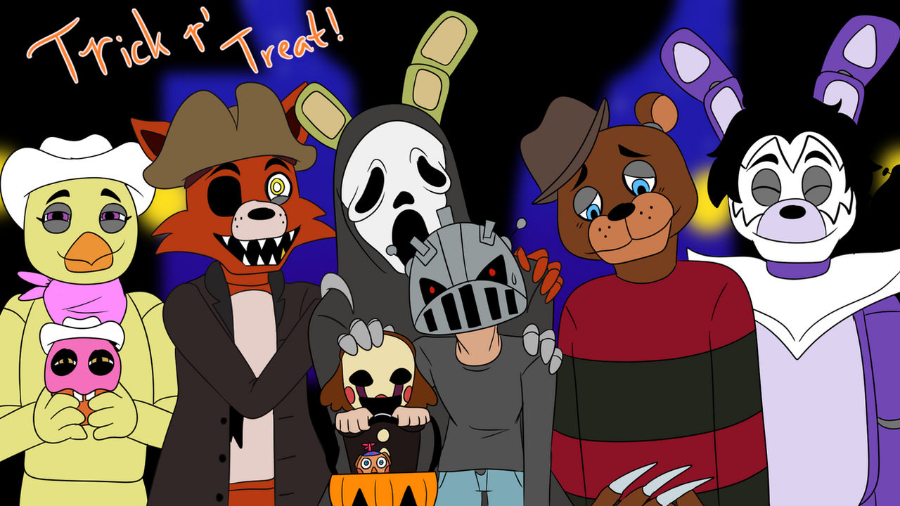FNAF Halloween by HahStudios on DeviantArt