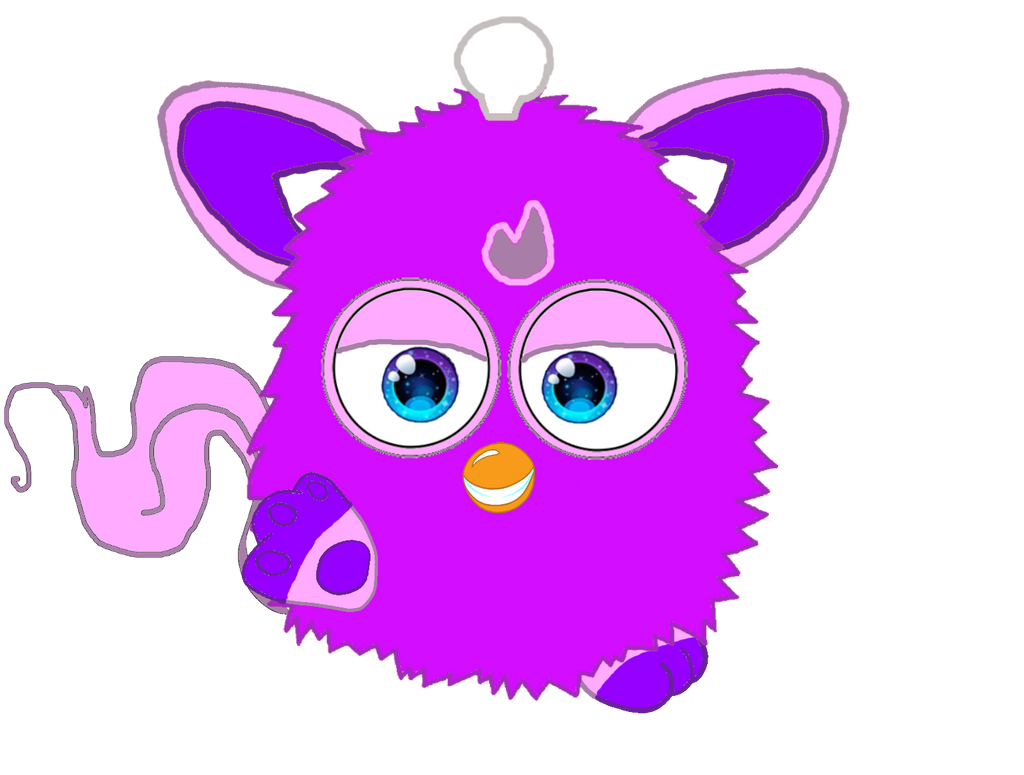 Furby, shading spray, purple, violet, cartoon png