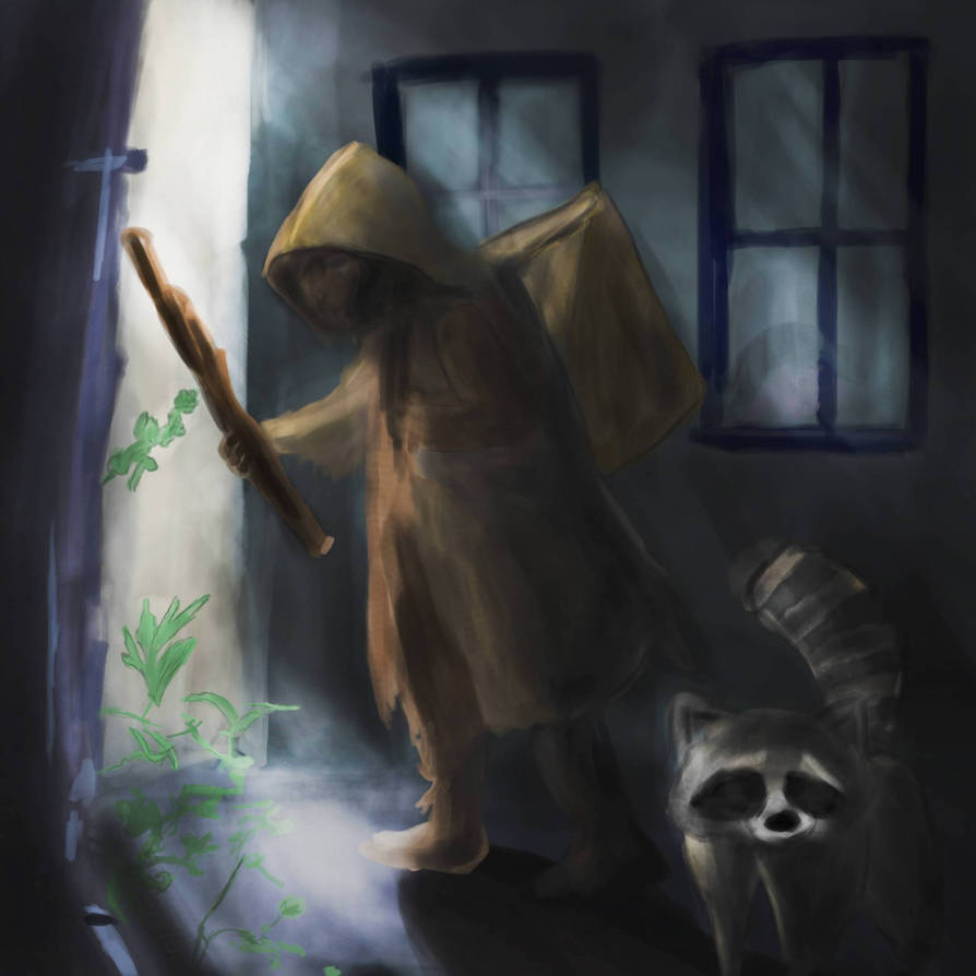 The Homeless and the Raccoon by petitdoodad on DeviantArt