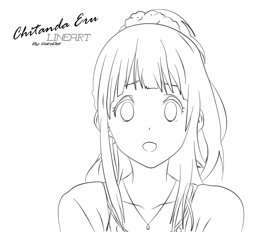 Chitanda Eru Lineart