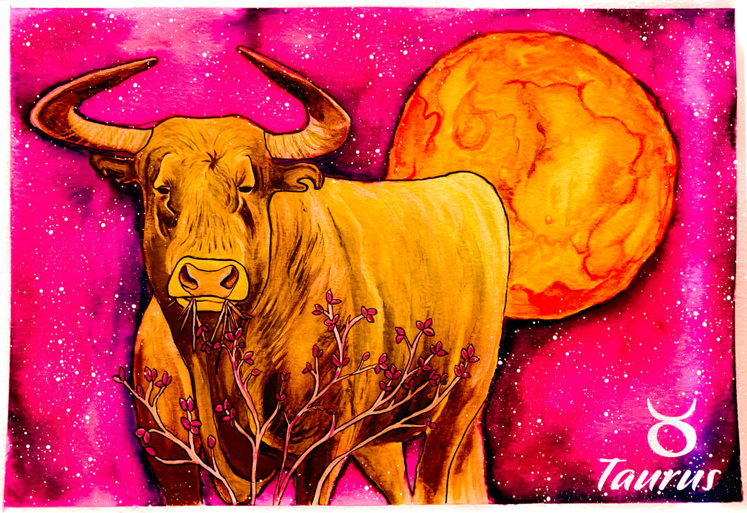 Tarius Taurus Zodiac Bull Painting by mcmullm2 on DeviantArt