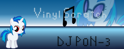 Vinyl Scratch Banner