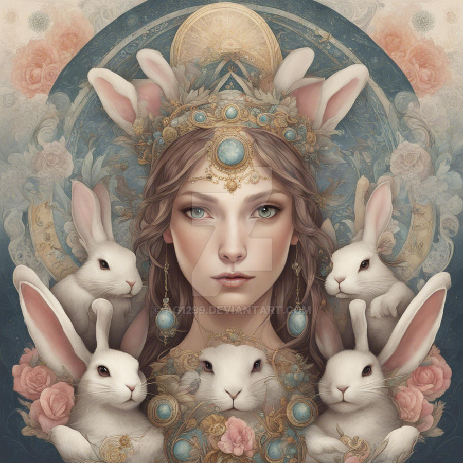 Rabbit Goddess by ag1299 on DeviantArt
