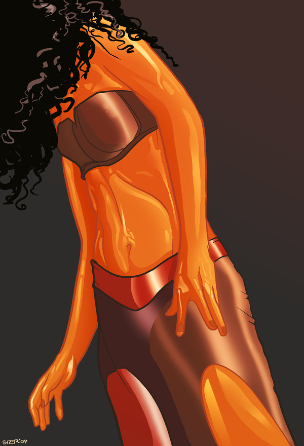 Dancer Torso Color Sketch