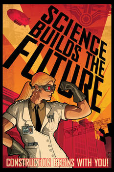 SCIENCE BUILDS THE FUTURE Poster