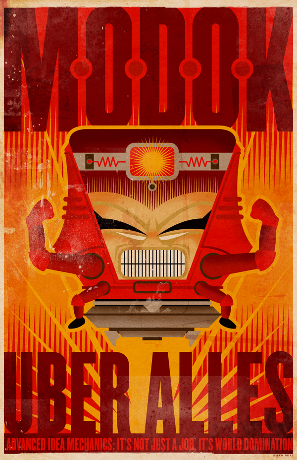 March MODOK Madness Poster by PaulSizer