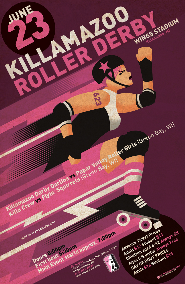 Killamazoo Derby Poster JUNE 2012