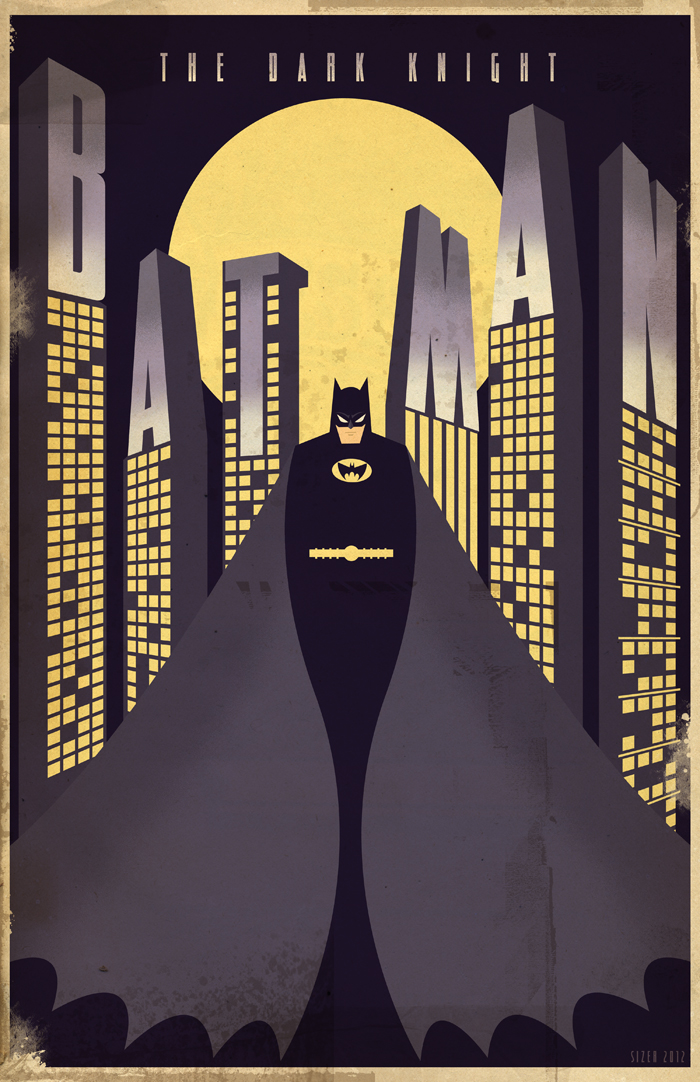Dark Knight Deco Poster 2012