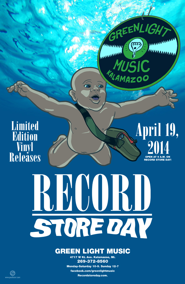 Green Light Music RECORD STORE DAY Poster 2014