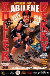 ABILENE ROLLER DERBY JULY 2026 11x17 POSTER