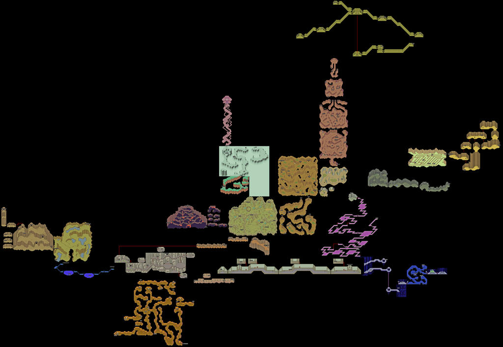 Earthbound - World Map: Cave Systems by SilverBuller on DeviantArt