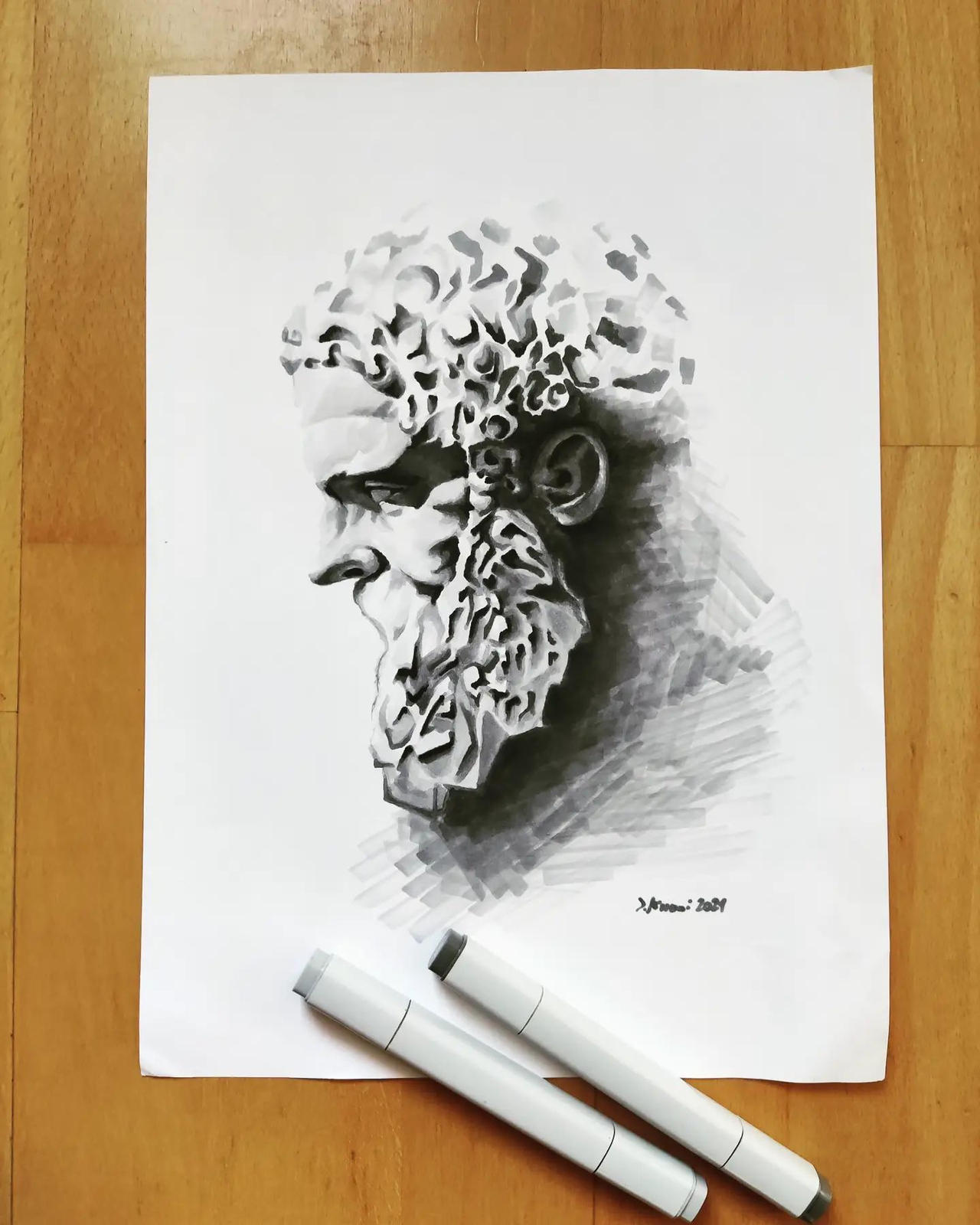 Marble statue by danielemissoniart on DeviantArt