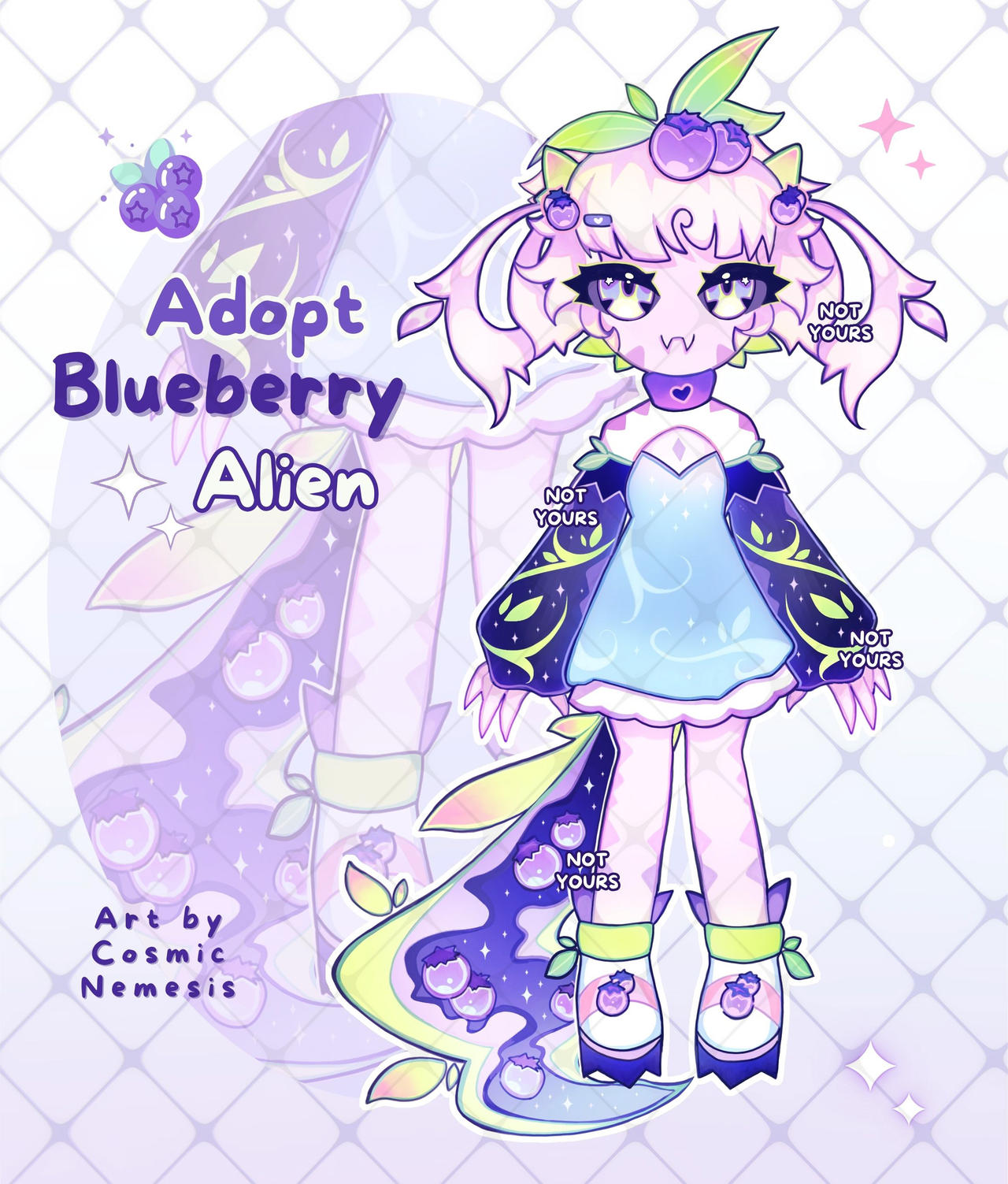 Alien Blue Raspberry Blueberry Alien - ADOPT - CLOSED by Cosmic-Nemesis on DeviantArt