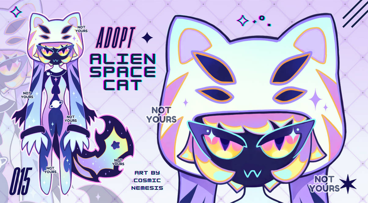 Alien Space Cat - ADOPT - CLOSED by Cosmic-Nemesis on DeviantArt