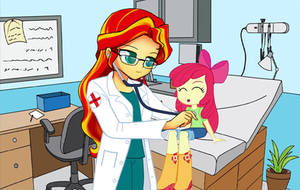 Doctor Sunset Shimmer (Applebloom's Checkup) #2