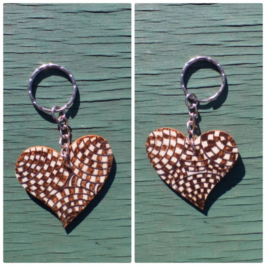 Pyrography keychain 2 by AlynneWebb on DeviantArt