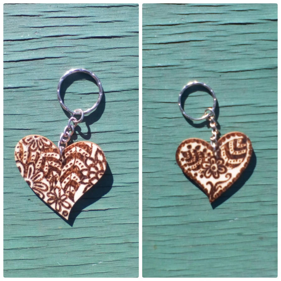Pyrography keychain 3 by AlynneWebb on DeviantArt