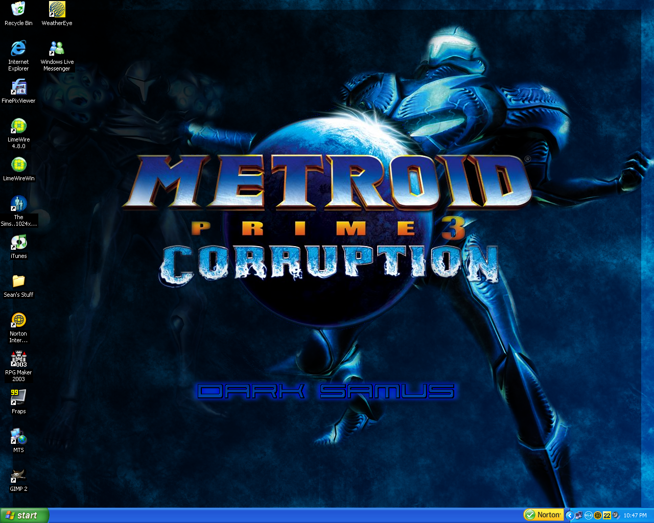 MP3 Dark Samus Desktop