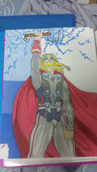 Thor sketch and color 2/16/13