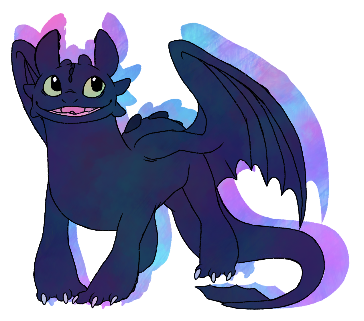 Toothless Fanart by TIMID-DEER on DeviantArt