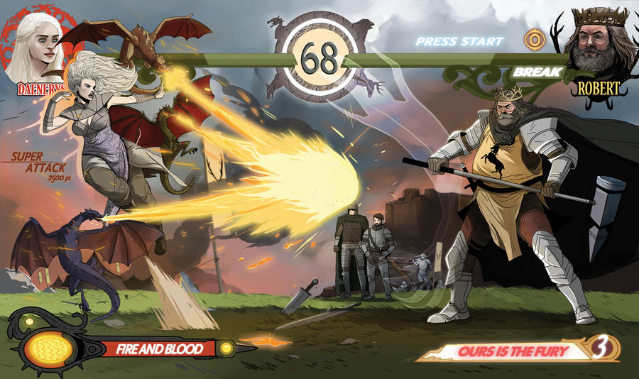 Game of Thrones Excel! Round 3 - Dany vs Robert by Dynamaito