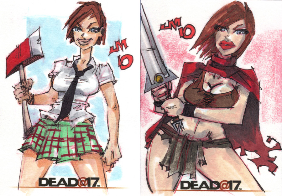 Dead at 17 SKETCH CARDS