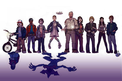 FAN ART: Stranger Things cast