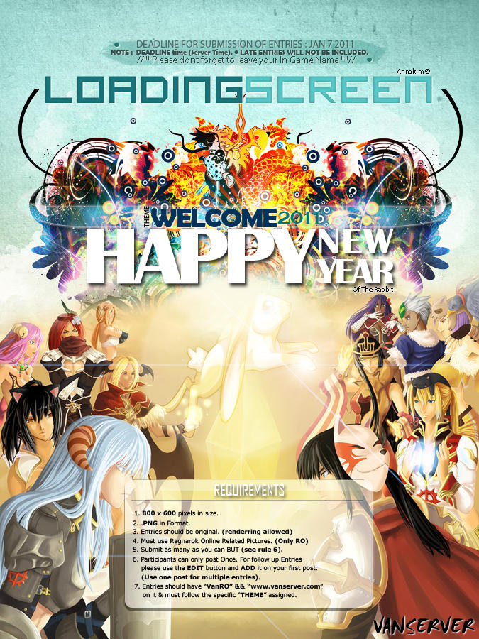 Loading Screen Welcome 2011 Poster VanRo by lolannakim on DeviantArt