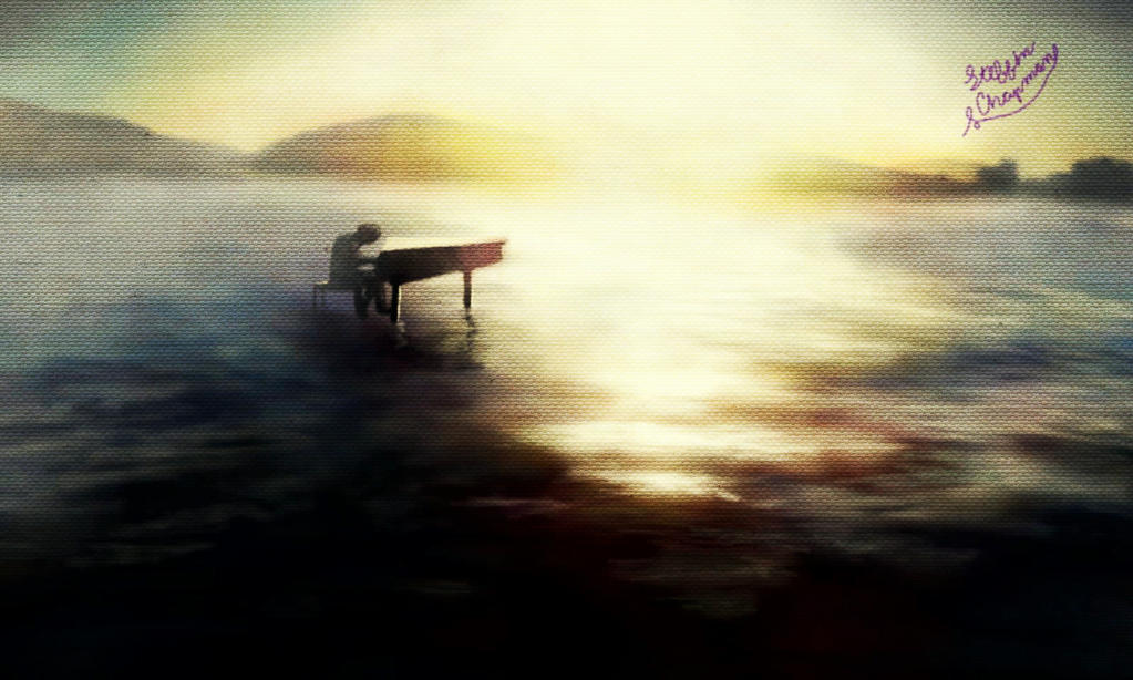 Piano on the lake