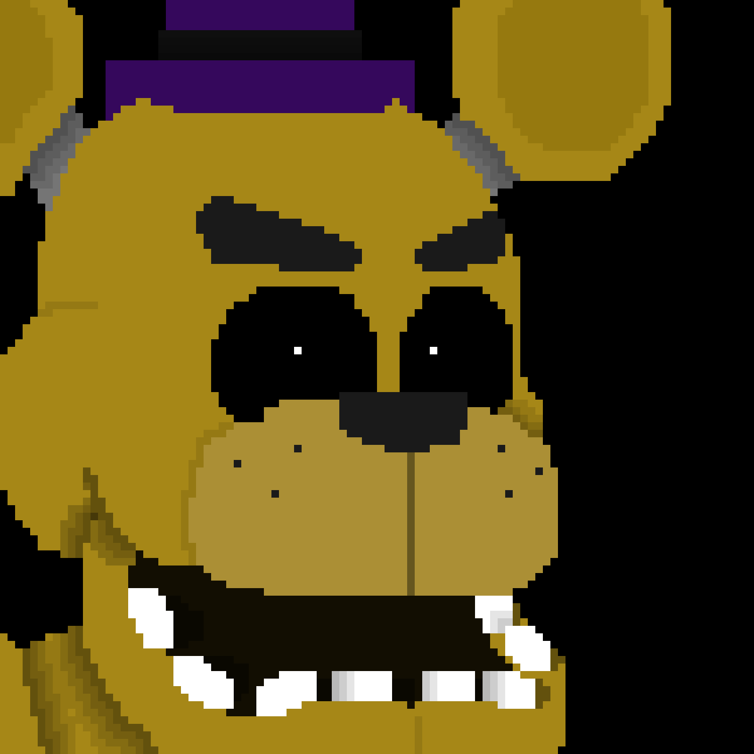 Pixilart - UCN Version Pixel Fredbear by VessReal