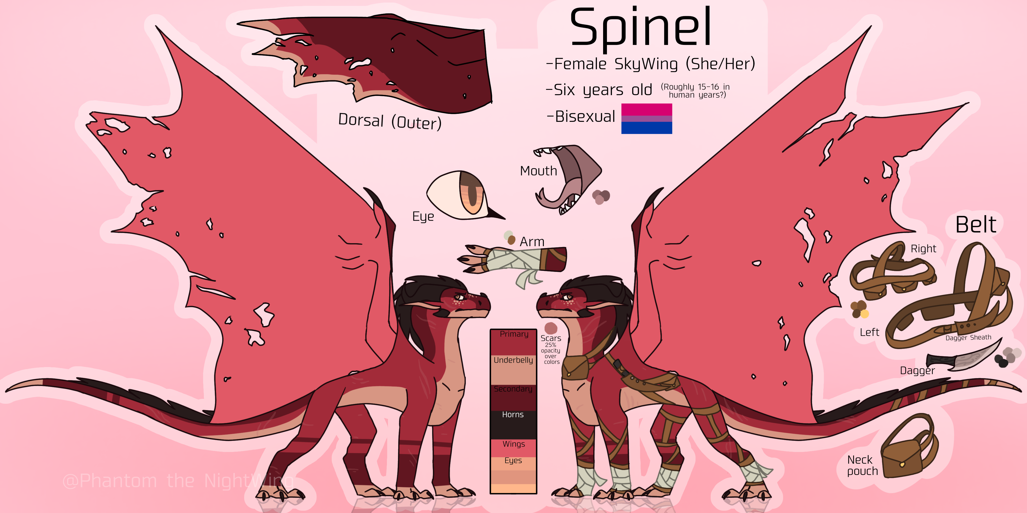 Spinel Reference Front View Spinel reference by PhantomTheNightWing on DeviantArt