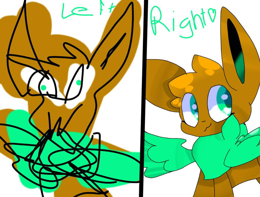 Left vs Right by Eevee030 on DeviantArt