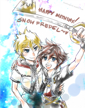 KH - Roxas x Sora fanart