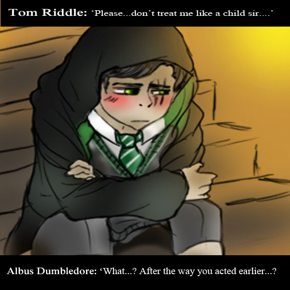 Tom Riddle and Dumbledore_a conversation by BinnyJCartoonz on DeviantArt