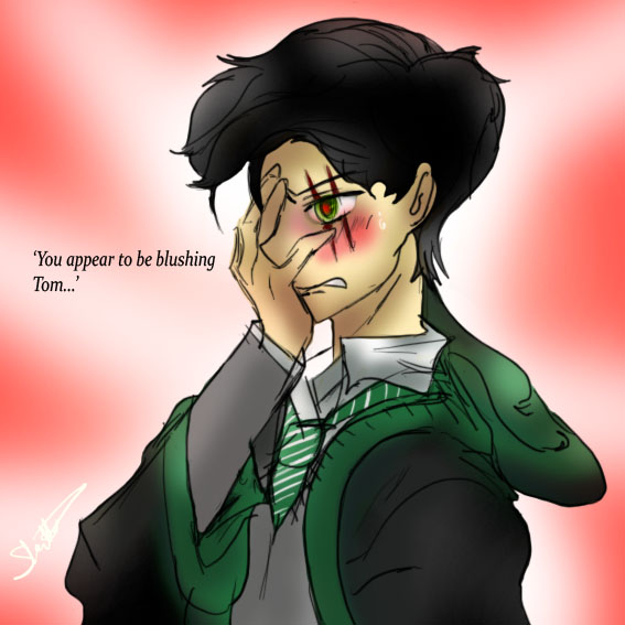 Tom Riddle embarrassed!! ^0^ by BinnyJCartoonz on DeviantArt