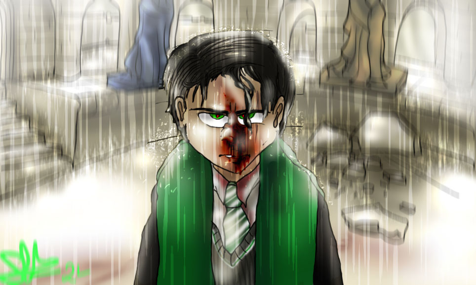Little Tom Riddle Tom Riddle - A little bloody by BinnyJCartoonz on DeviantArt