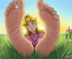 Peach barefoot relax and let it All out