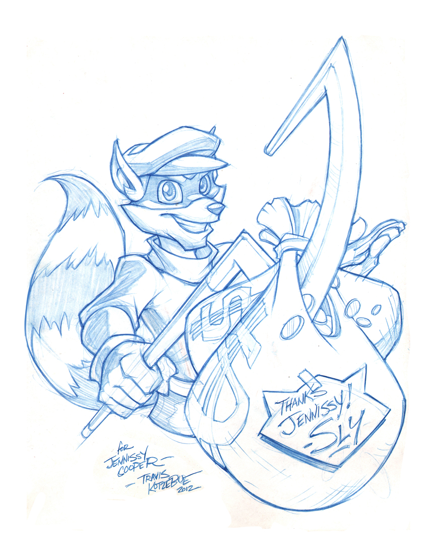 Cover art for The Adventures of Sly Cooper #2 by skullbabyland on