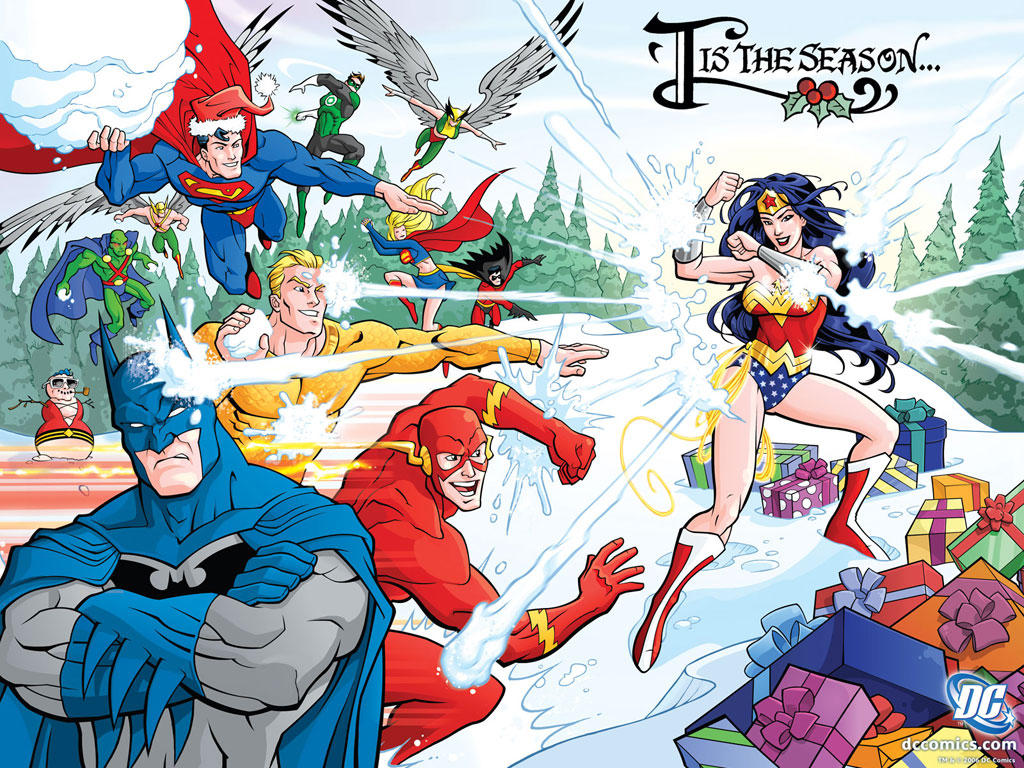 Art for DC Comics' Holiday Card by skullbabyland on DeviantArt art-for-dc-comics-holiday-card-by-skullbabyland-on-deviantart
